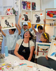 Children's Collage Workshop: Birds and Botanical.