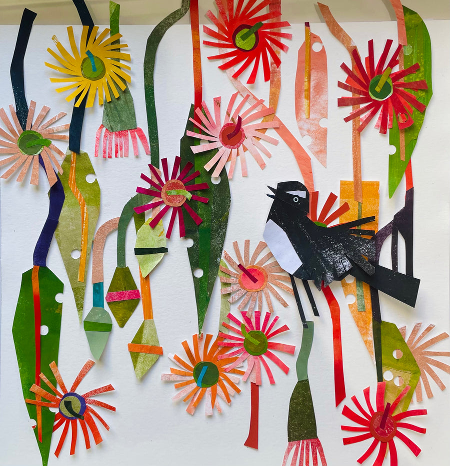‘Togetherness’ Beginners  Sip and Create - Collage Workshop in Fremantle or Margaret River.