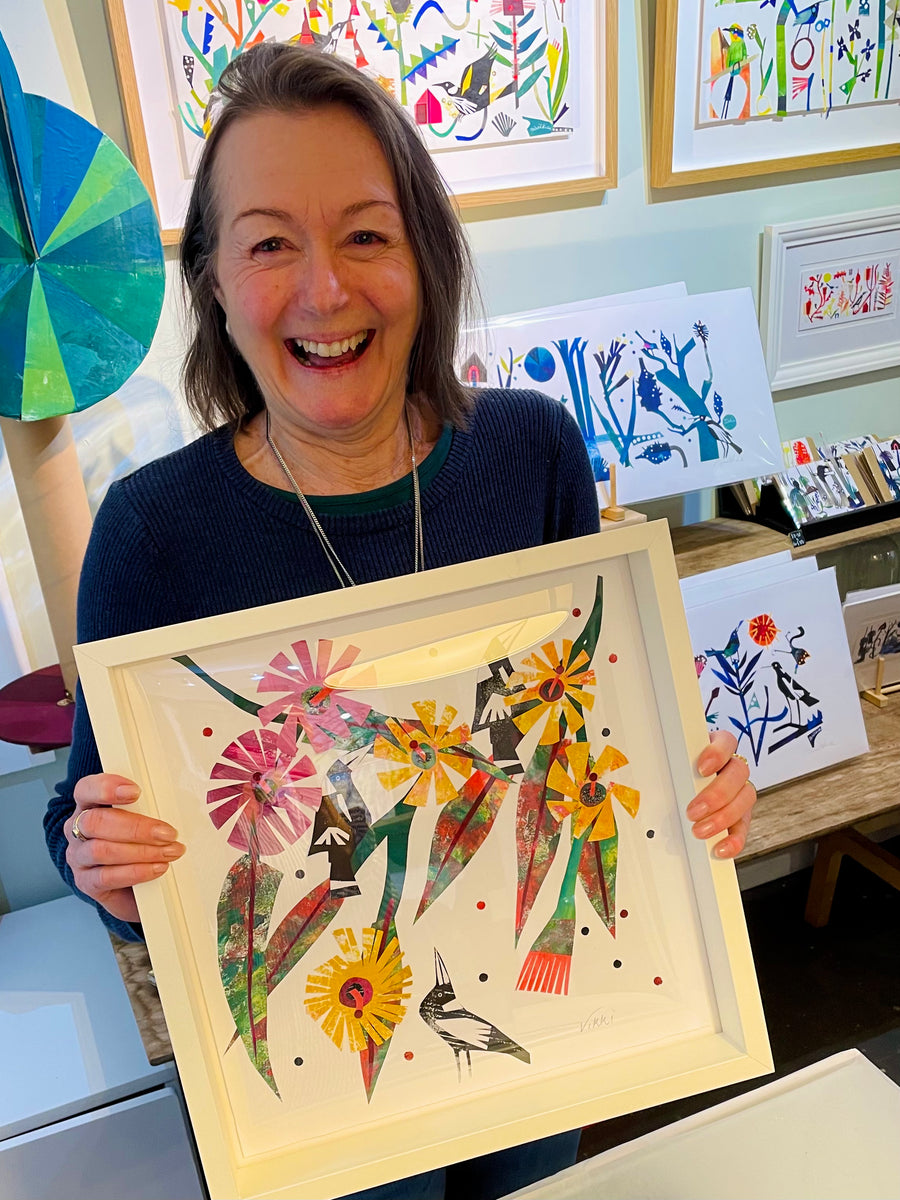 ‘Togetherness’ Beginners  Sip and Create - Collage Workshop in Fremantle or Margaret River.