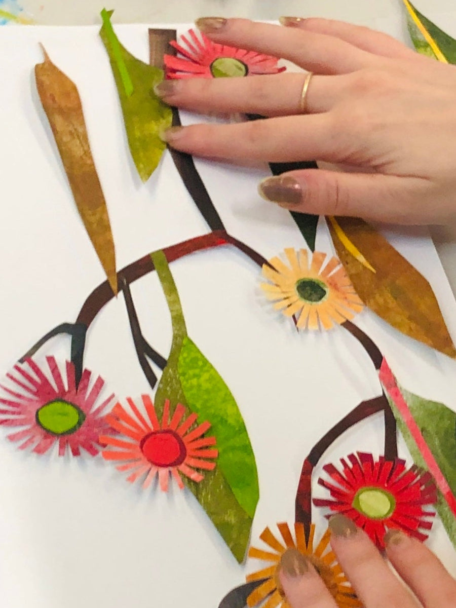 ‘Togetherness’ Beginners  Sip and Create - Collage Workshop in Fremantle or Margaret River.